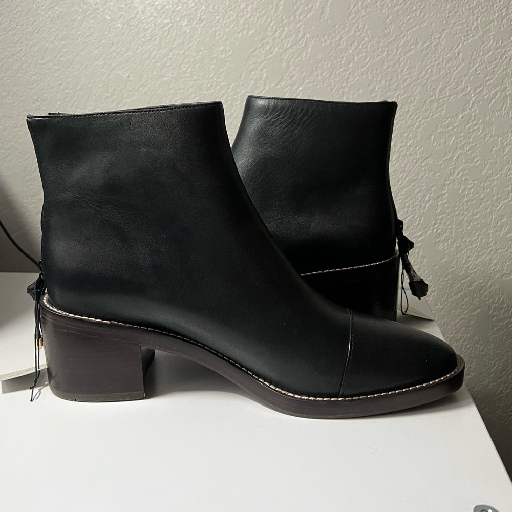 NWT Cole Haan Black Leather Waterproof Boots